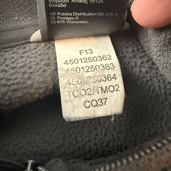 The North Face Men's Fleece Quarter Zip Long Sleeve Pullover‎ Sweater Black XL - Picture 4 of 8